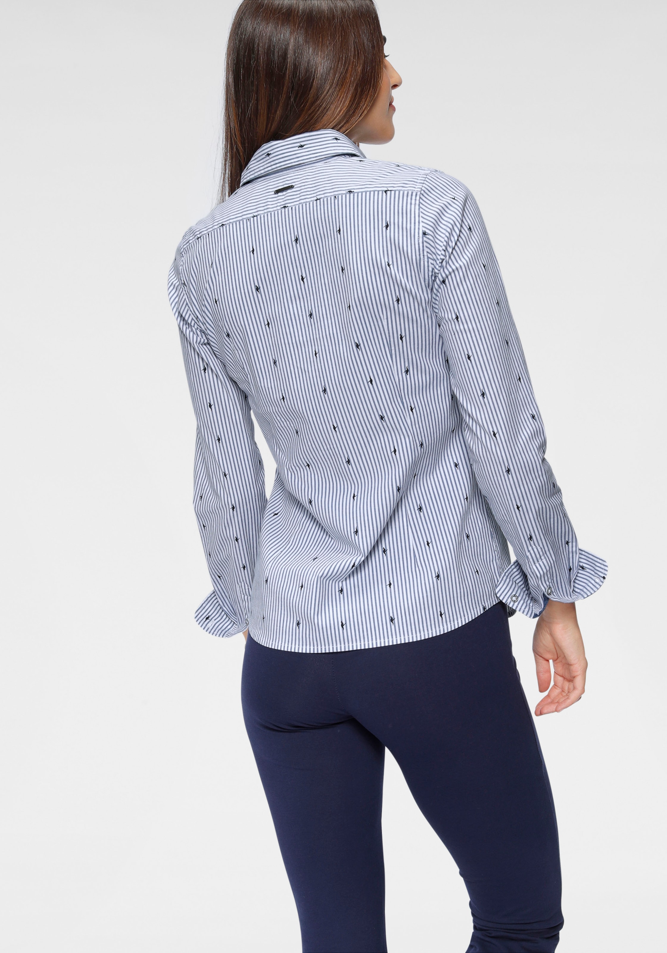 KangaROOS Hemdbluse mit kontrastfarbenen Details