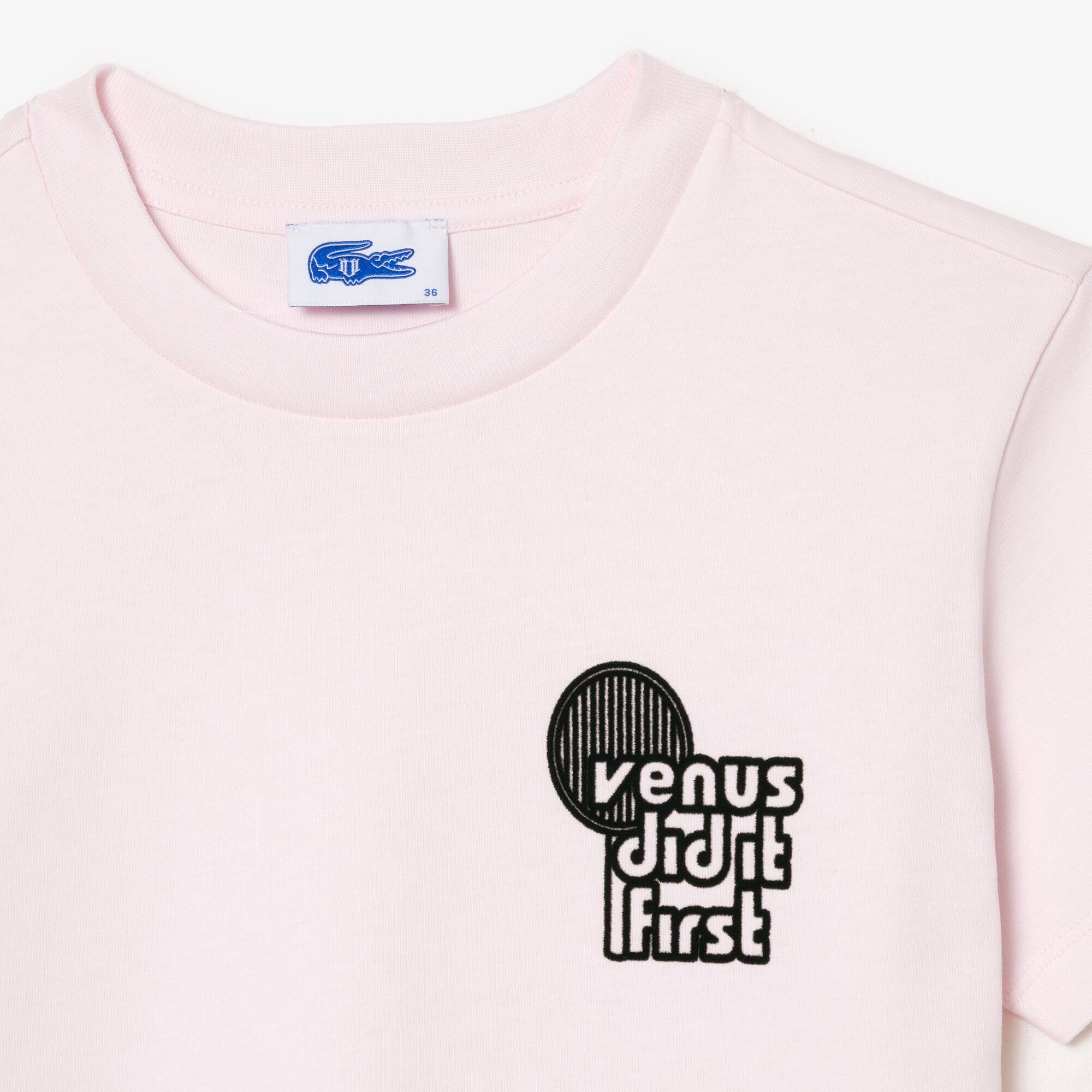 Lacoste x Eleven by Venus T-Shirt aus Baumwolle Lacoste X EleVen by Venus Williams - Rosa - Lacoste - Damen