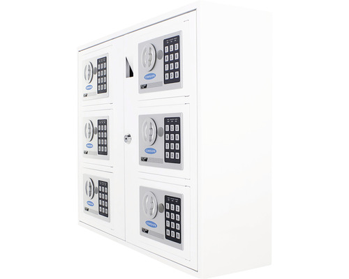 Rottner Keysystem 6 sleuteldispenser met elektronisch slot, wit