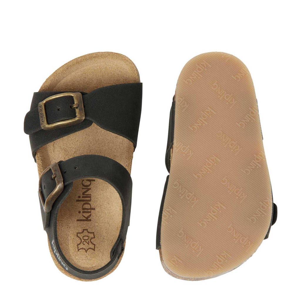 Kipling Sunset 1nubuck sandalen zwart