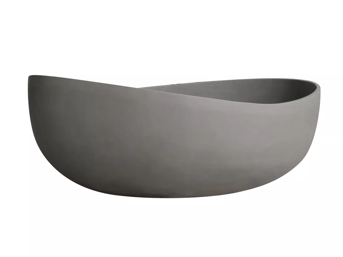 Baignoire îlot en béton - 400L - 160 x 100 x 59,4 cm - IVANOVO