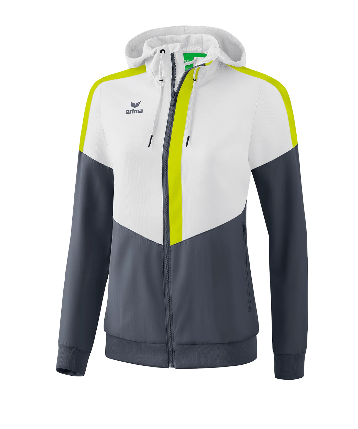 Erima Squad Präsentationsjacke Damen Weiss Grau