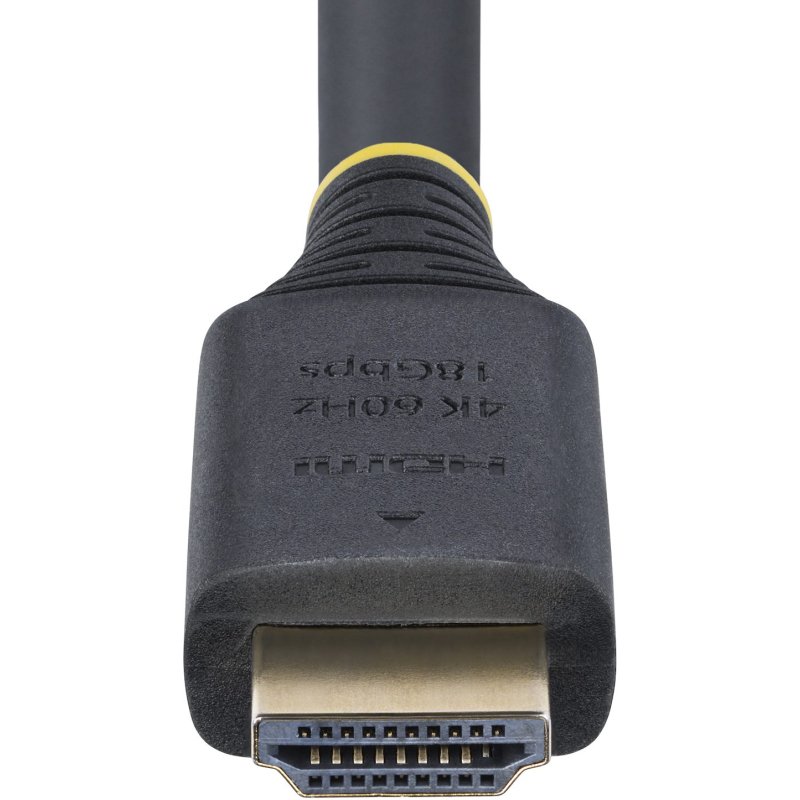 StarTech.com Câble HDMI Haut Débit de 5m Certifié Premium, 4K 60Hz/1440p 144Hz, HDR10/HDCP 2.2/ARC, 18Gbps, Cordon HDMI 2.0 UHD pour TV/Moniteur/Affichage, Gaine TPE