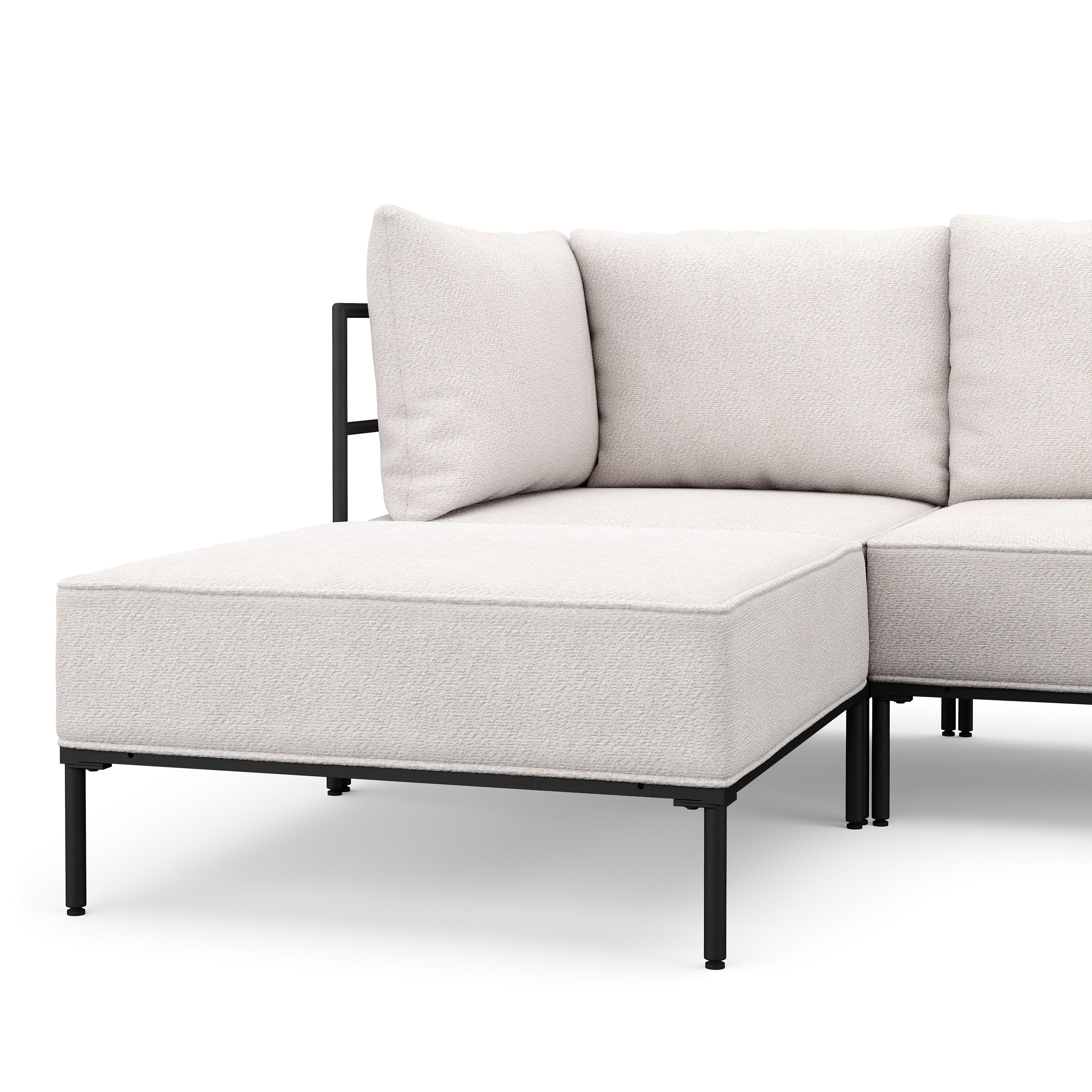 Ecksofa ETHAN Deluxe 6-Sitzer creme