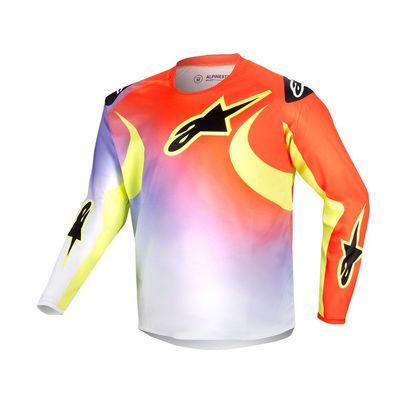 Maillot cross Alpinestars YOUTH RACER - LUCENT - Blanc / Rouge