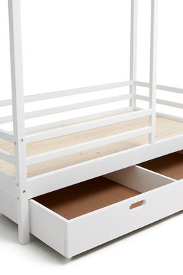 Minitude Nordic Jax Husseng 70x140 + Sengeskuff, Hvit