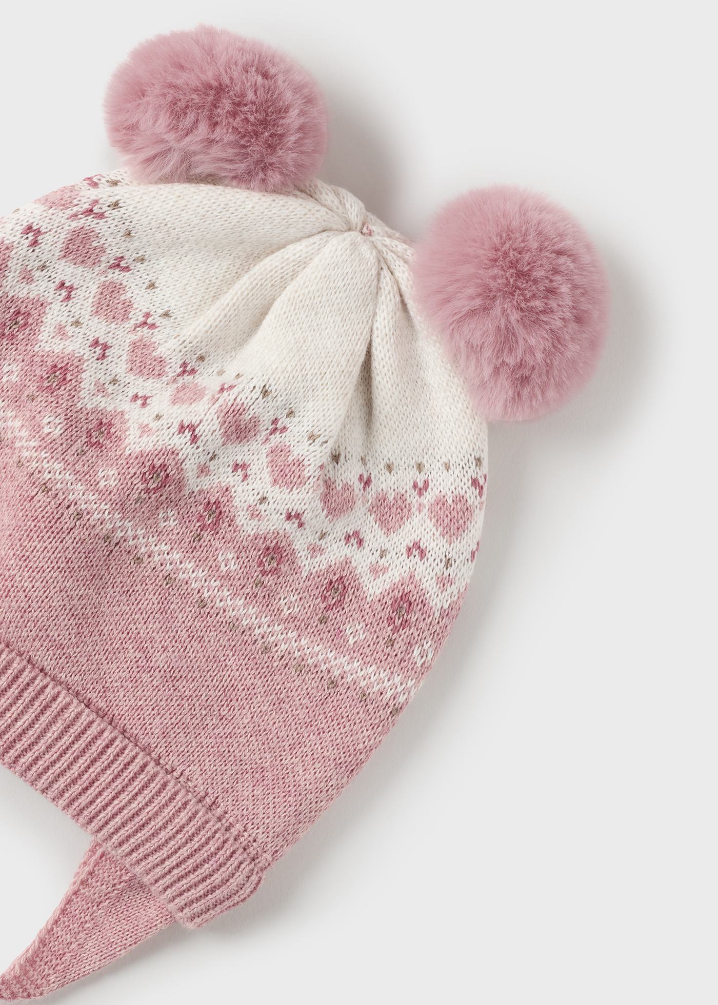 Conjunto de gorro e luvas Better Cotton para recém-nascidos com orelhinhas.