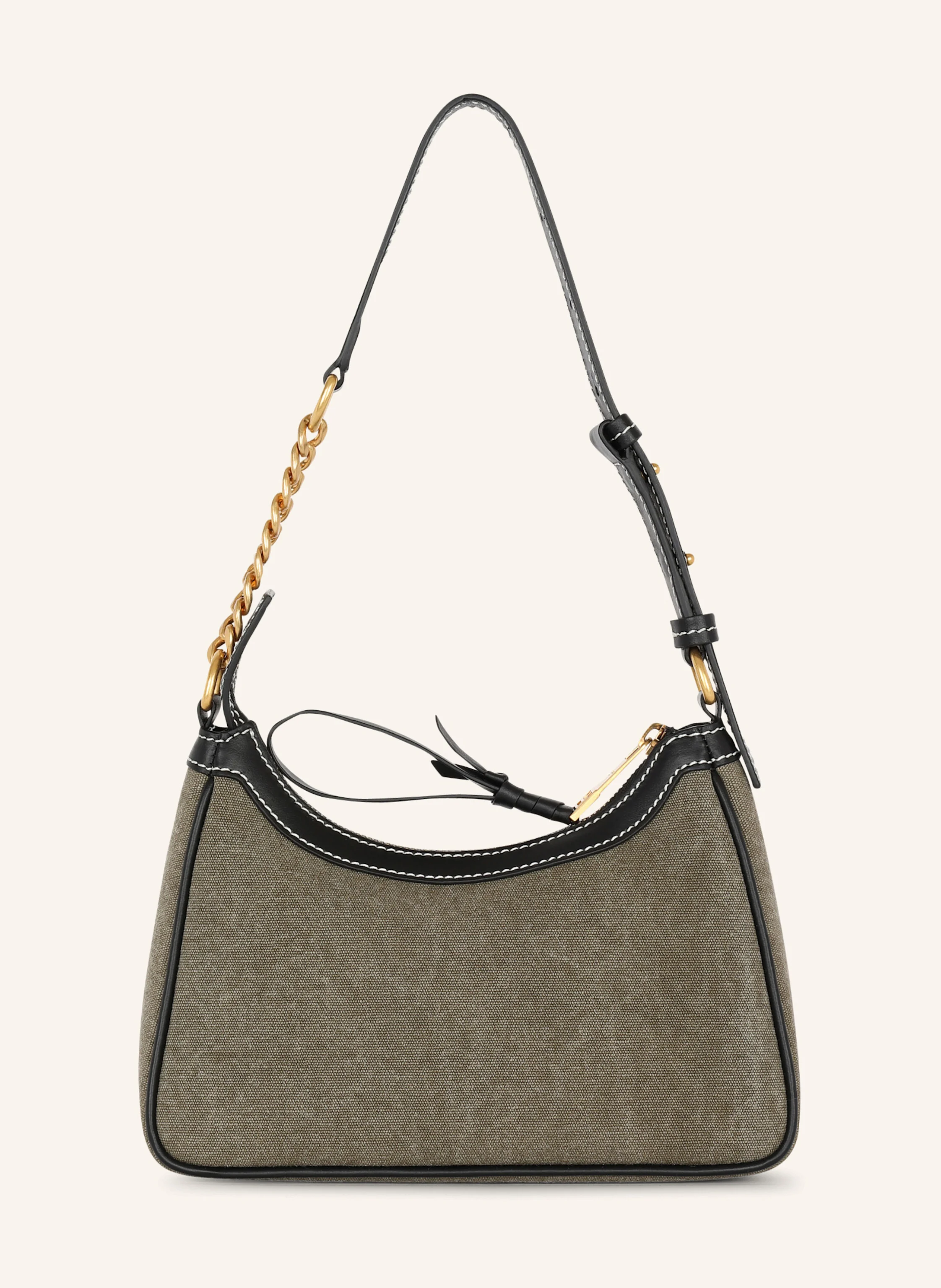 BALMAIN Tasche B-Army aus Canvas mit Ledereinsätzen