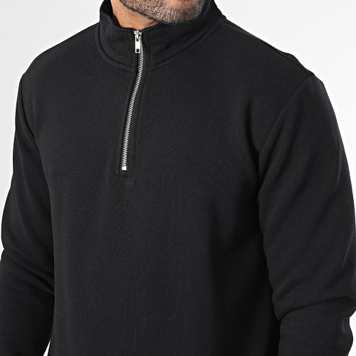 Sweat Col Zippé Ceres Noir