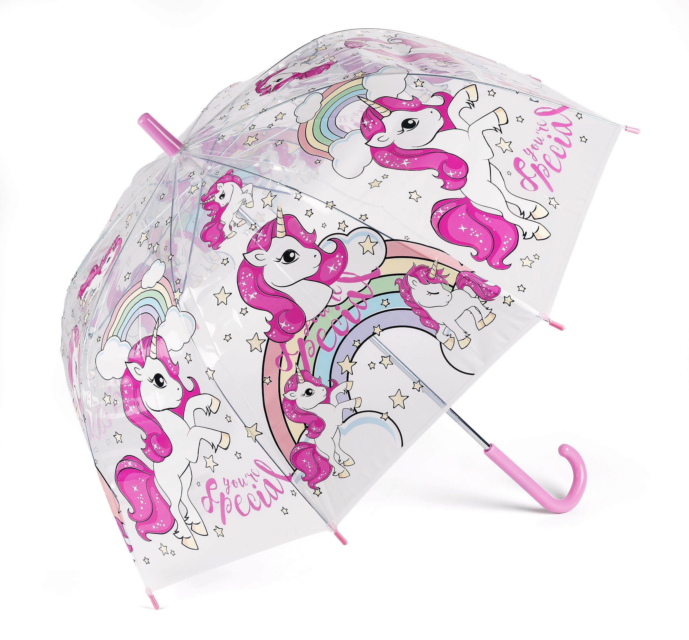 Paraply Unikorn/transparent