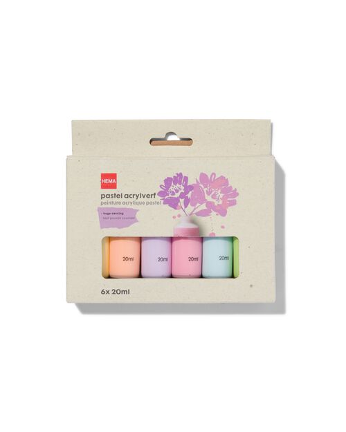 peinture acrylique pastel 6 x 20 ml