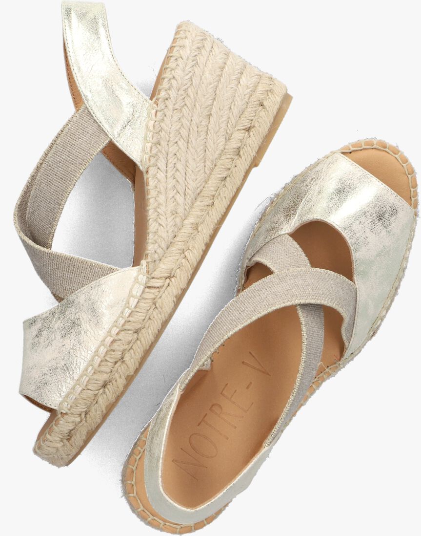 NOTRE-V gouden notre-v espadrilles ciara23.1