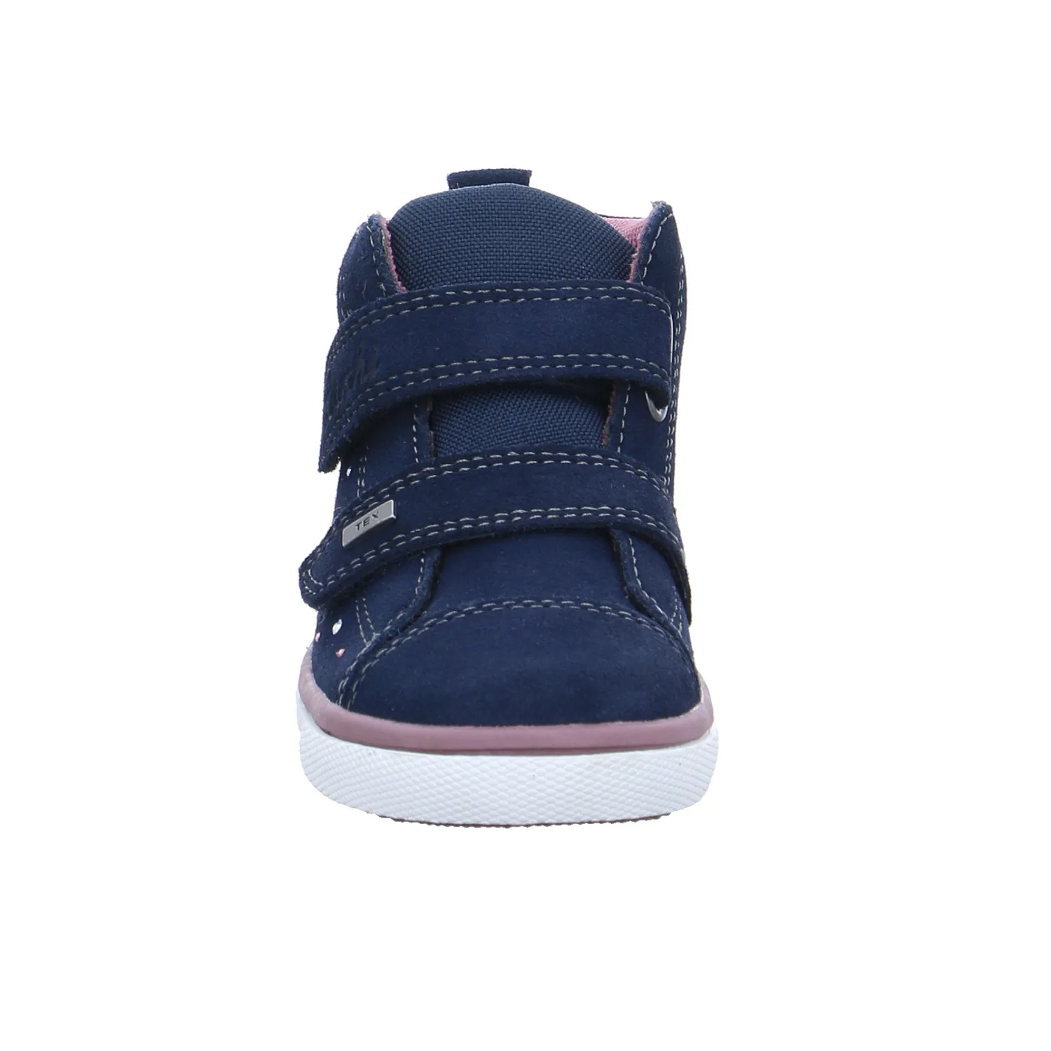 LURCHI Kleinkinder-Halbschuh Klett Dunkelblau Leder  Sneaker high