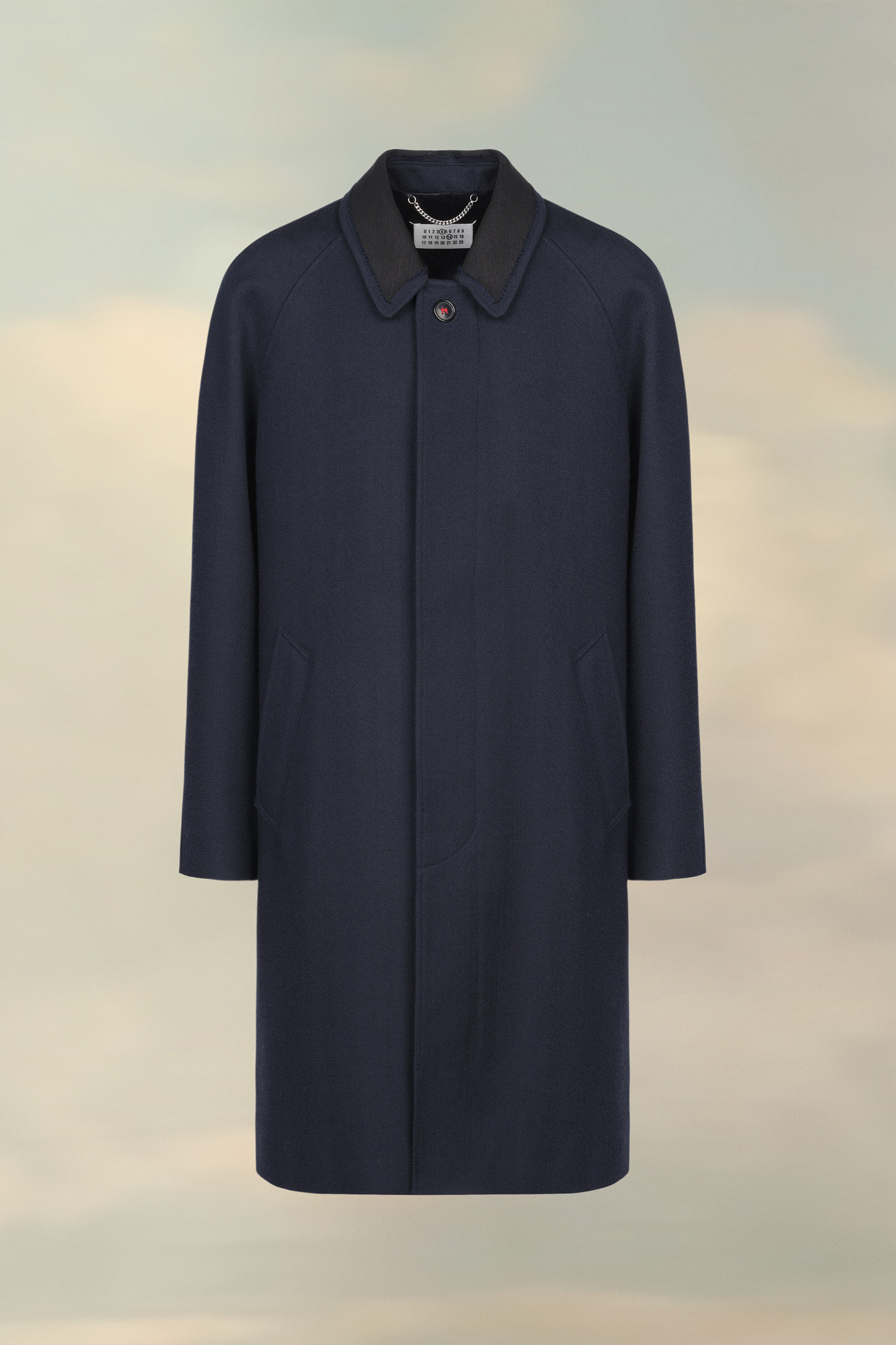 Manteau longueur genou Bleu Navy