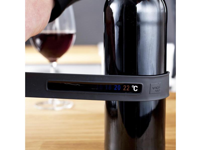 Vacuvin Weinthermometer Wine Snap Accessoire für Weinliebhaber, schwarz