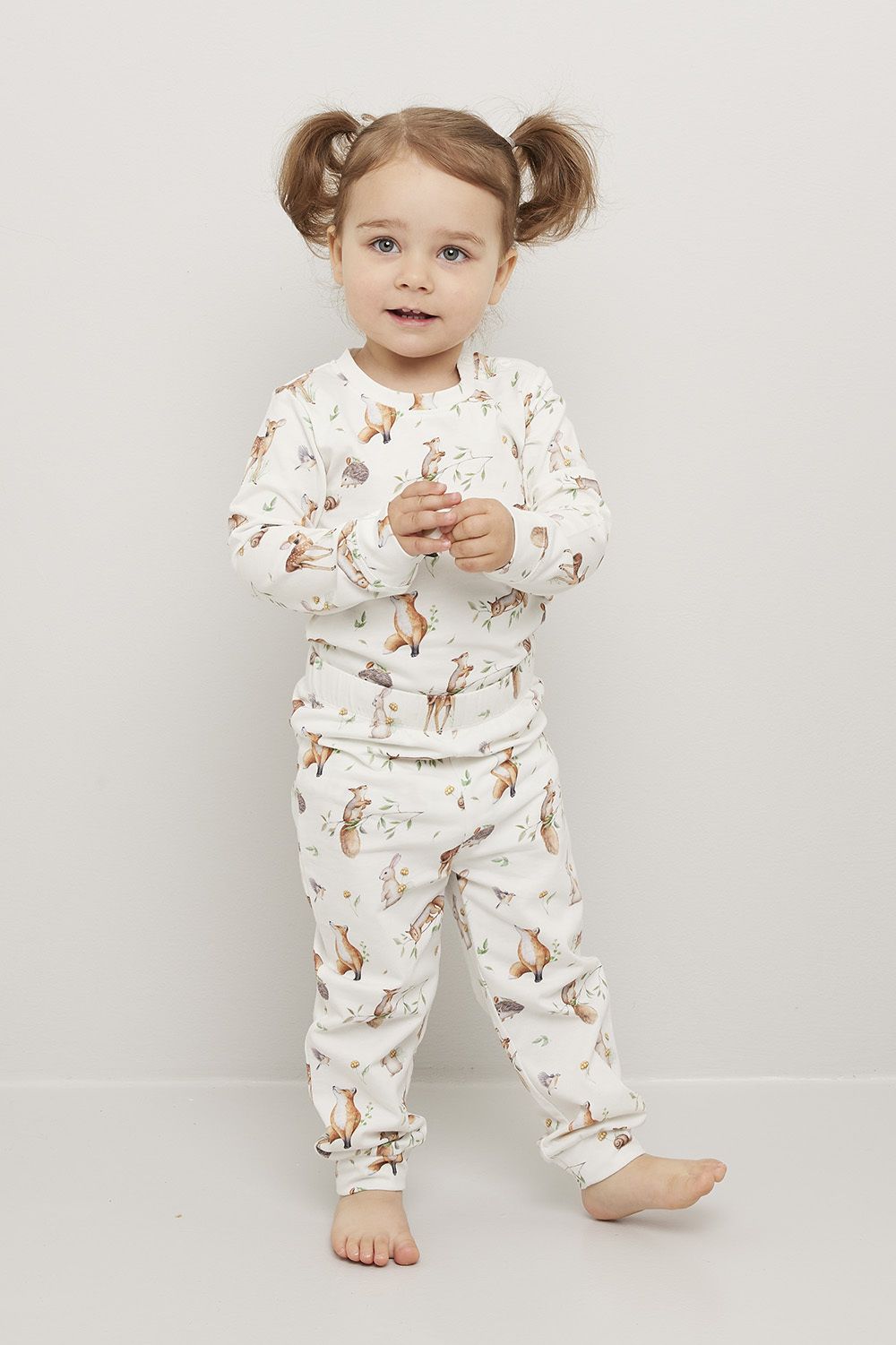 Leggings med print Skogsdyr