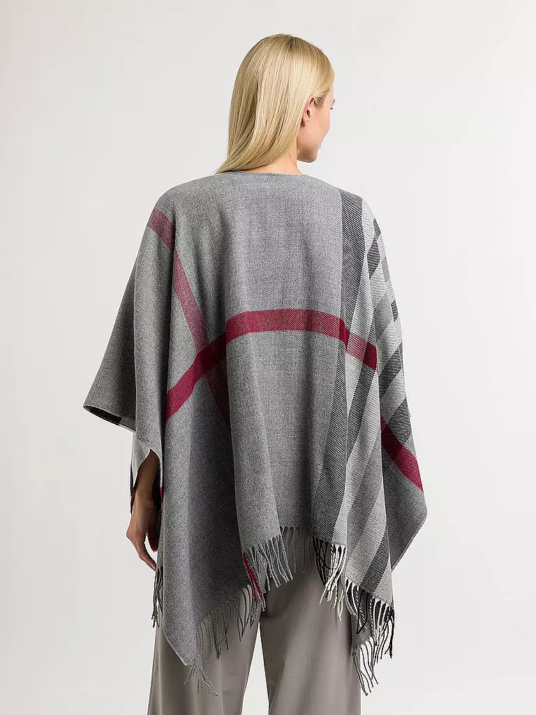 FRAAS Poncho - Cape RUANA grau
