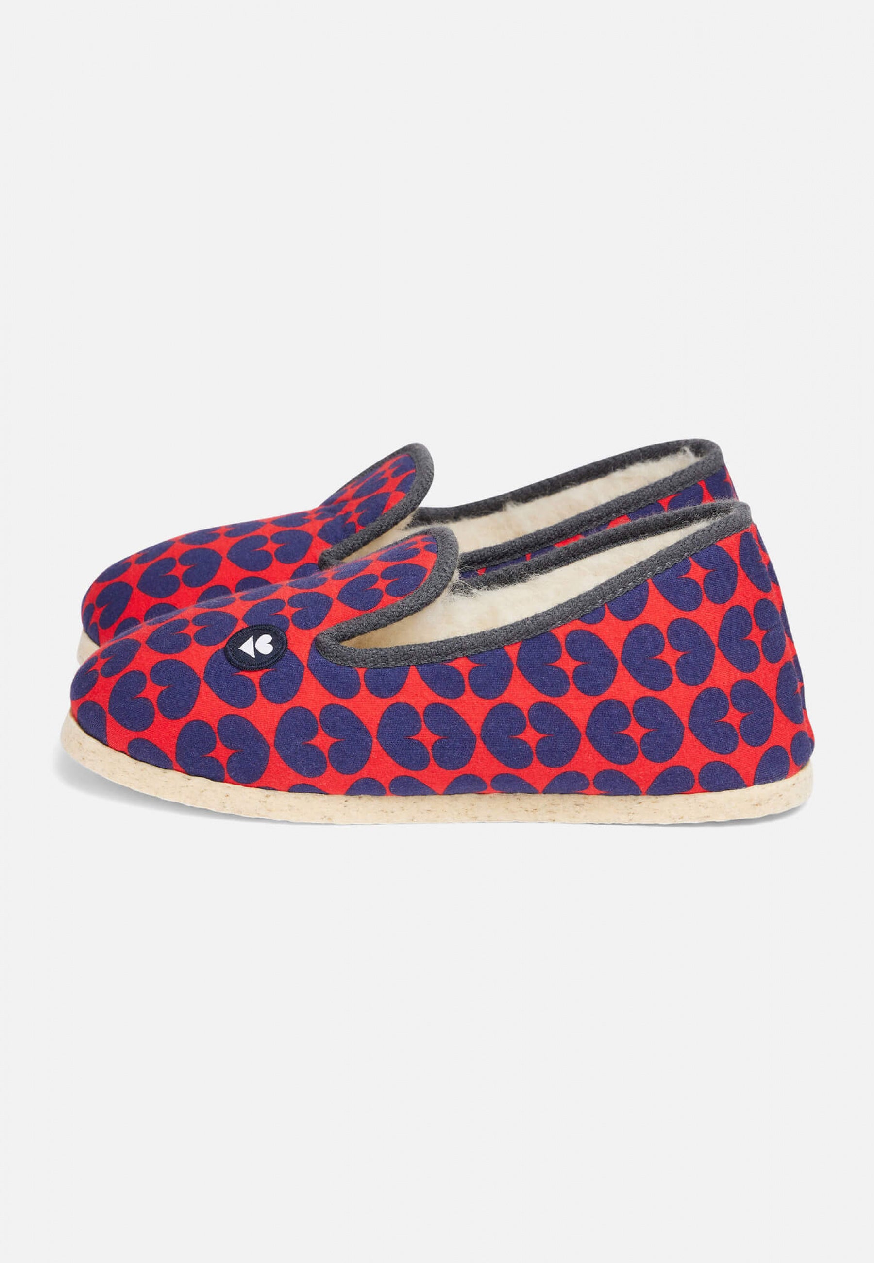 Chaussons d'intérieur en laine-Pantoufles Love