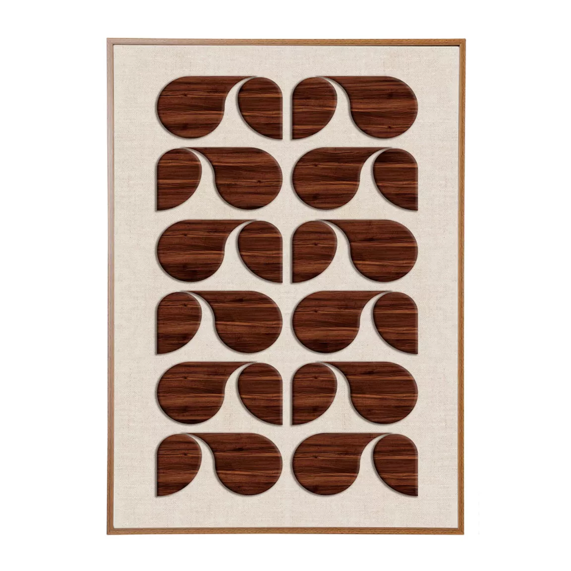 Tableau déco en bois (50 x 70 cm) Graphique Ibiza Rétro