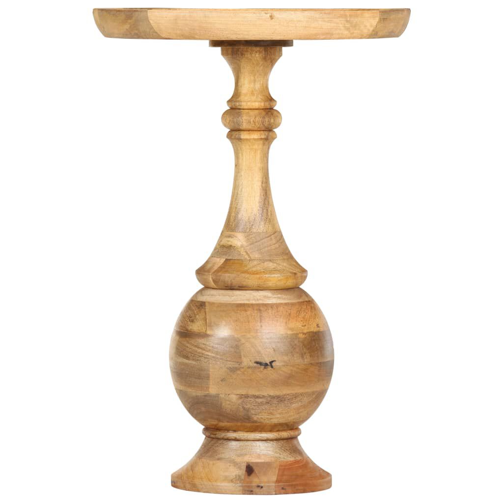 vidaXL Ronde bijzettafel 43x43x66 cm massief mangohout