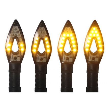 Clignotant Brazoline ALIEN LED SEQUENTIEL (La paire) Universel - Noir