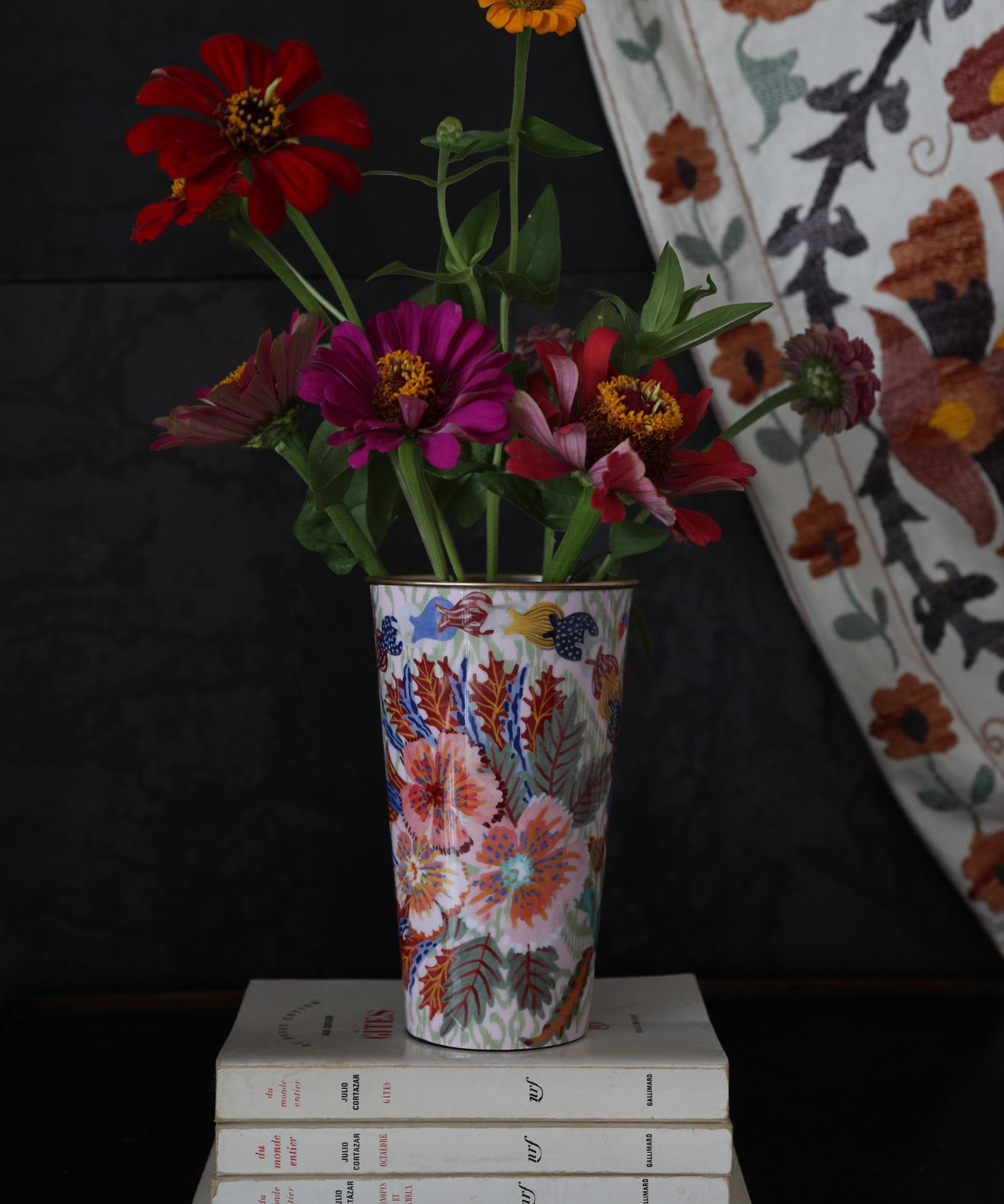 Vase Fleurikat  Acier Inoxydable - Beige
