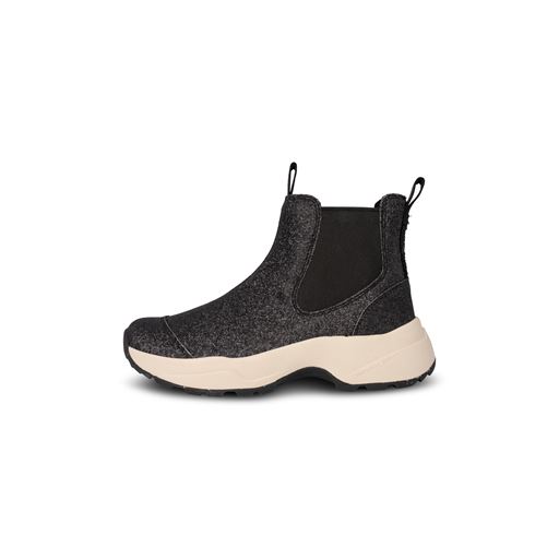 Woden Silje Glitter Støvler, Black, 42