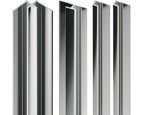 Profielset SCHULTE DecoDesign H 2100 mm chroom D1901121 41