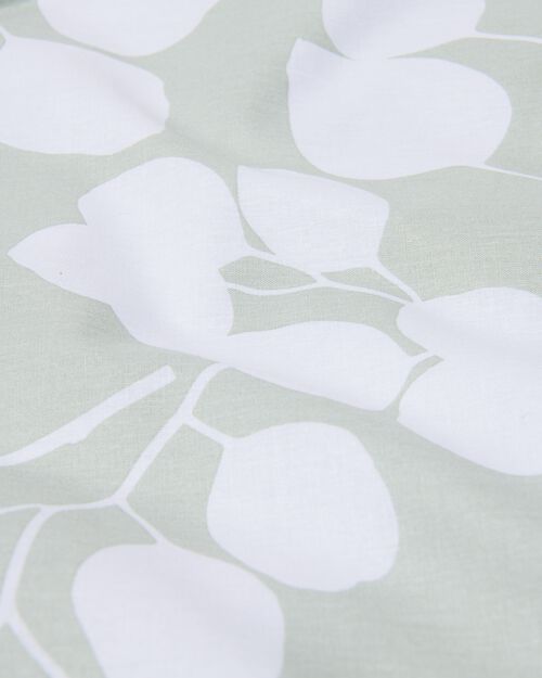 housse de couette en coton doux 200x200/220 feuilles vertes