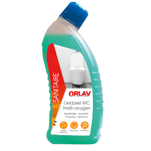 Gel WC javel désinfectant Orlav Fresh oxygen flacon de 750ml