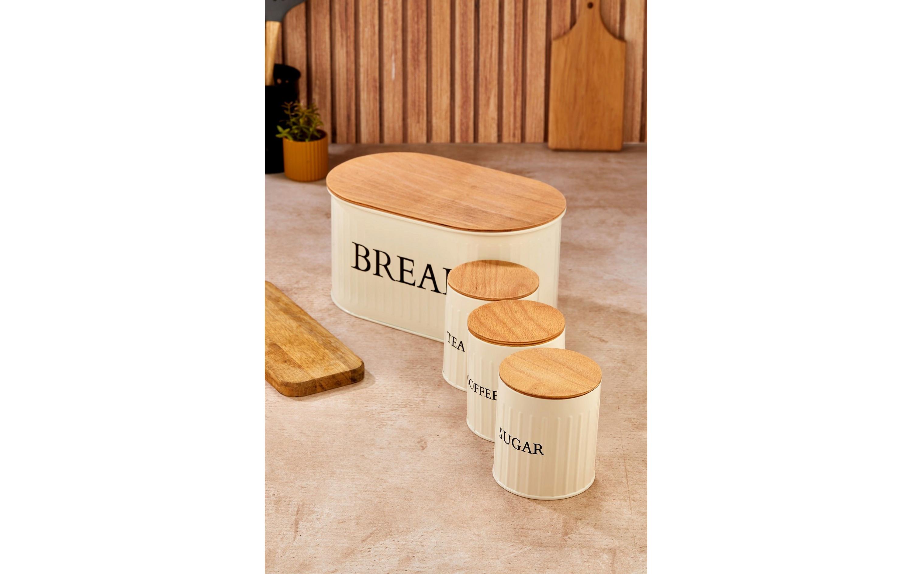 Brotkasten M0265 CrèmeAufbewahrungsboxen-Set (4 Stück)