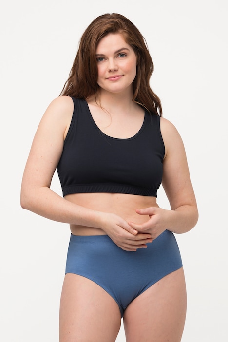 Bustier, breite Träger, Biobaumwolle