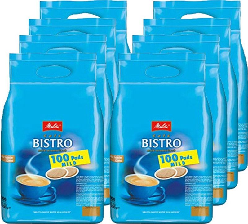 Melitta - Bistro Mild - Koffiepads - 8x 100 pads