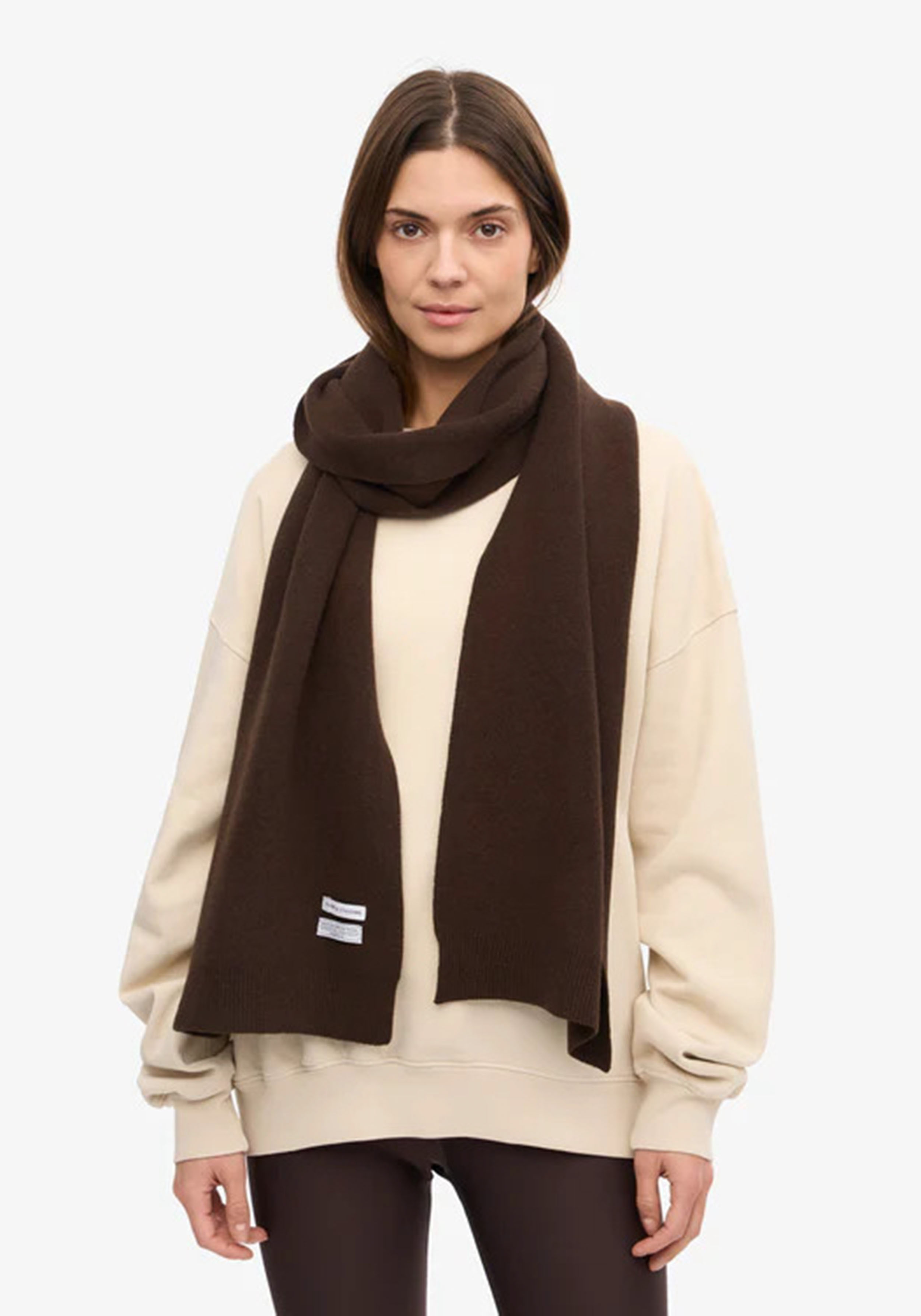 Colorful Standard Merino-Wollschal Coffee Brown