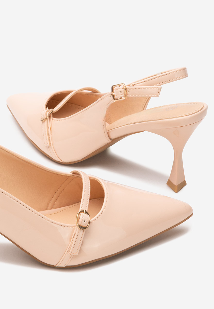 Chaussures slingback beige Pearlie