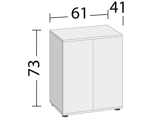 Juwel SBX Lido 120 aquariumkast, 61x41x73 cm, licht hout