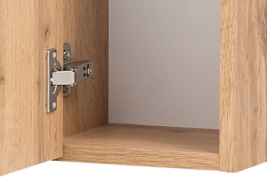 Spiegelschrank Gent braun 3-türig B/H/T 105x64x20 cm