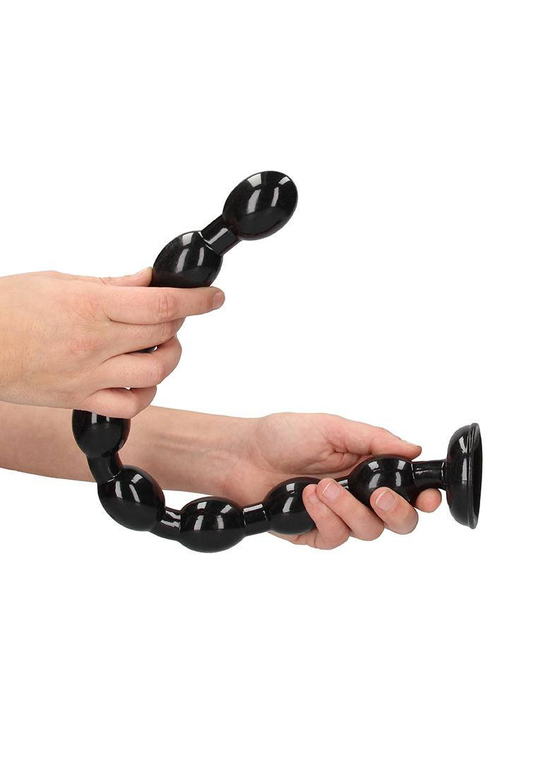 Ouch! ass snake beaded dildo - zwart