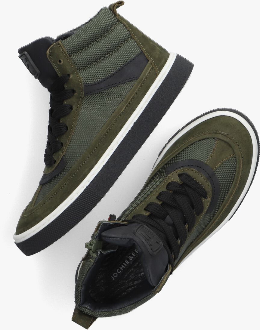 JOCHIE & FREAKS groene jochie & freaks hoge sneaker tijn