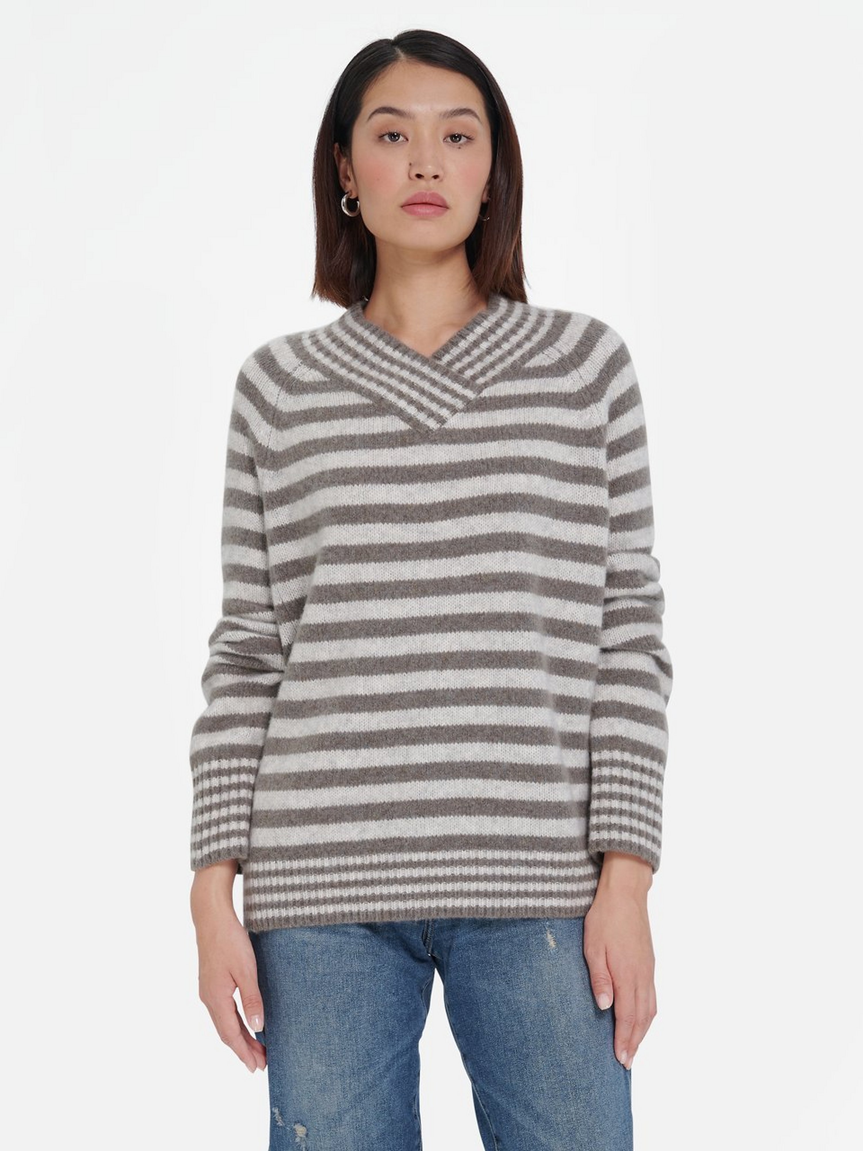 Pullover mit Umlegekragen