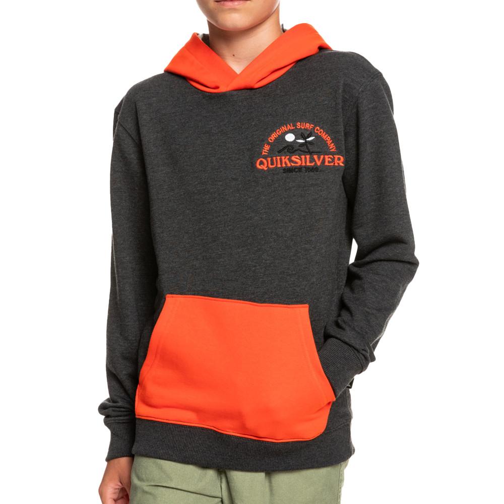 Quiksilver Sweat à Capuche Gris Garçon Quiksilver Open Spot