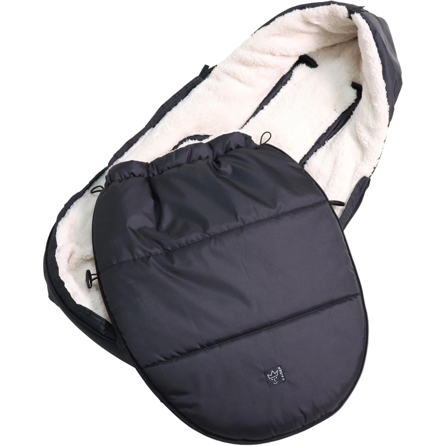 Kaiser Winterfußsack HOODY 2.0 blackcreme