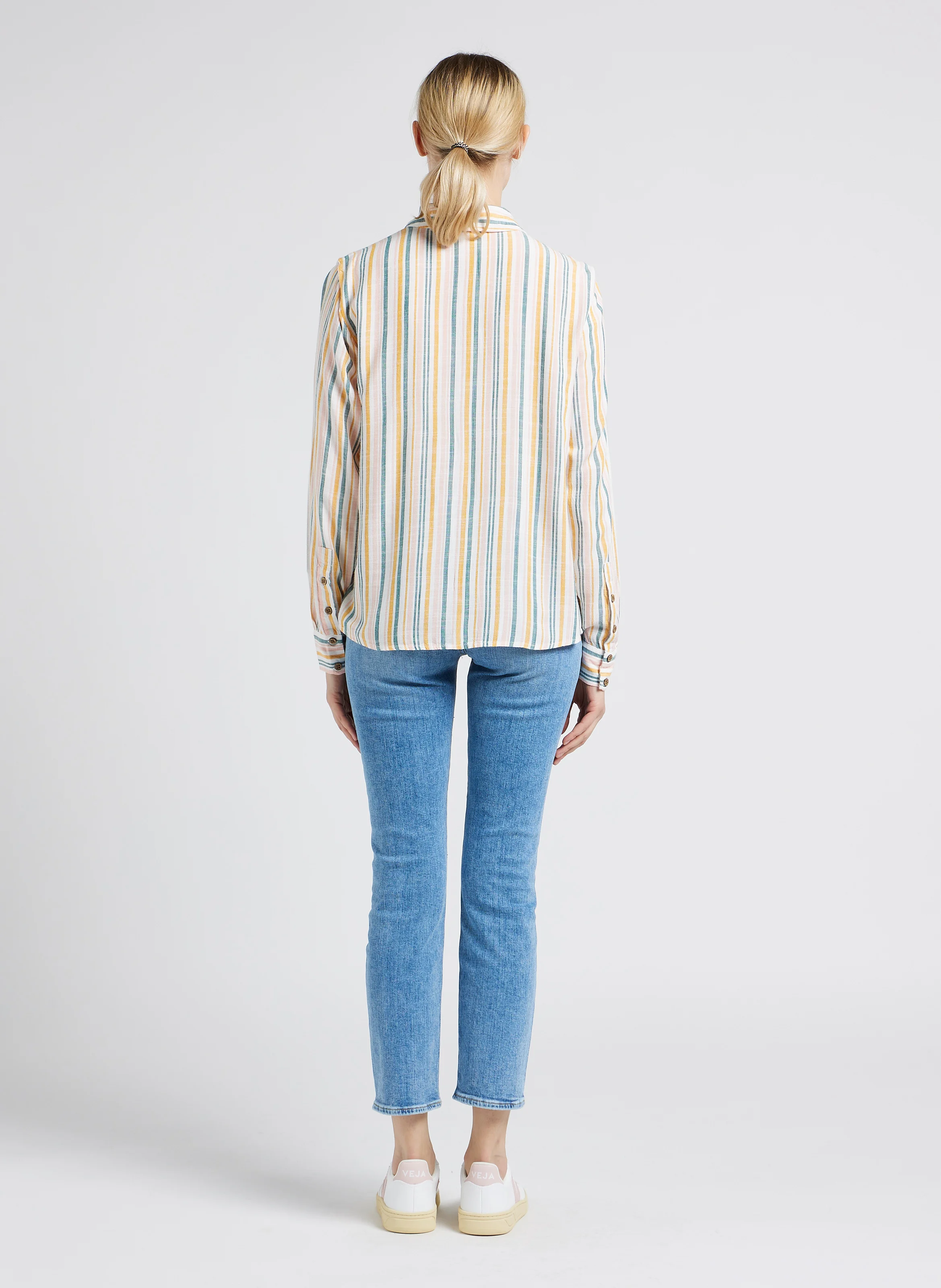 ILLUSION BRIGHTNESS - Jean skinny délavé en coton mélangé| Bleu