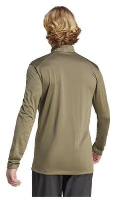 Maillot manches longues 1/2 zip adidas Terrex Multi Khaki Homme