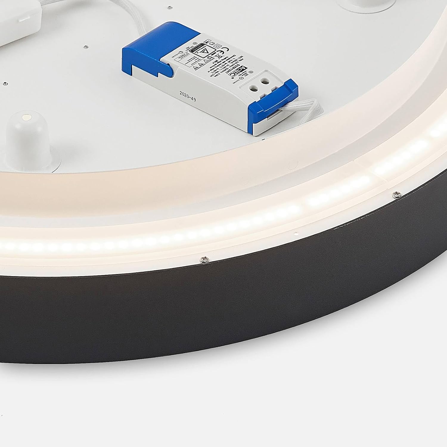 Arcchio LED Deckenleuchte Vanida (Modern) in Schwarz aus Aluminium (1 flammig,) - Lampe Deckenlampe Küchenleuchte