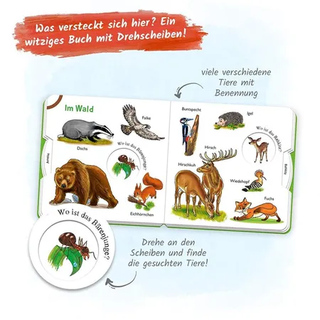 Trötsch Pappbilderbuch Finde die Tierfreunde: Entdeckerbuch