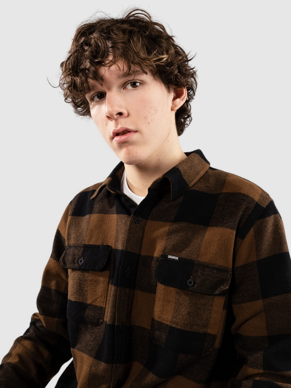 Dravus Essential Shirt brown