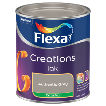 Flexa Creations binnenlak extra mat authentic grey 750 ml