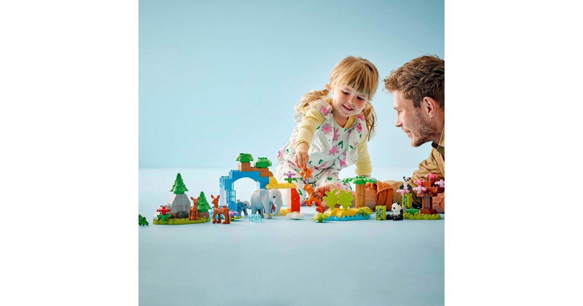 LEGODUPLO Stad - 3-in-1 families van wilde dieren Constructiespeelgoed  (10446)