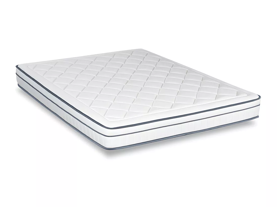 BELLECOUR LITERIE | Matelas BARTOLDI 140x190 cm | Ressorts ensachés & Mémoire de forme